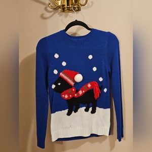 Ugly Sweater blue / white